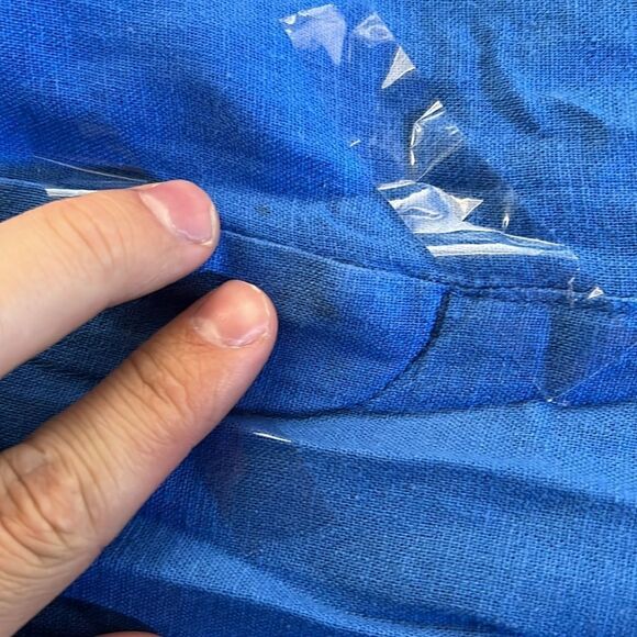 J. Crew Factory Linen-blend pleated wide-leg crop pant - Picture 3 of 3